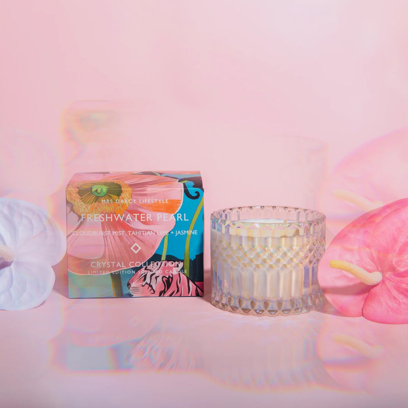 Candle Freshwater Pearl - Cloudburst Mist, Tahitian Lime & Jasmine