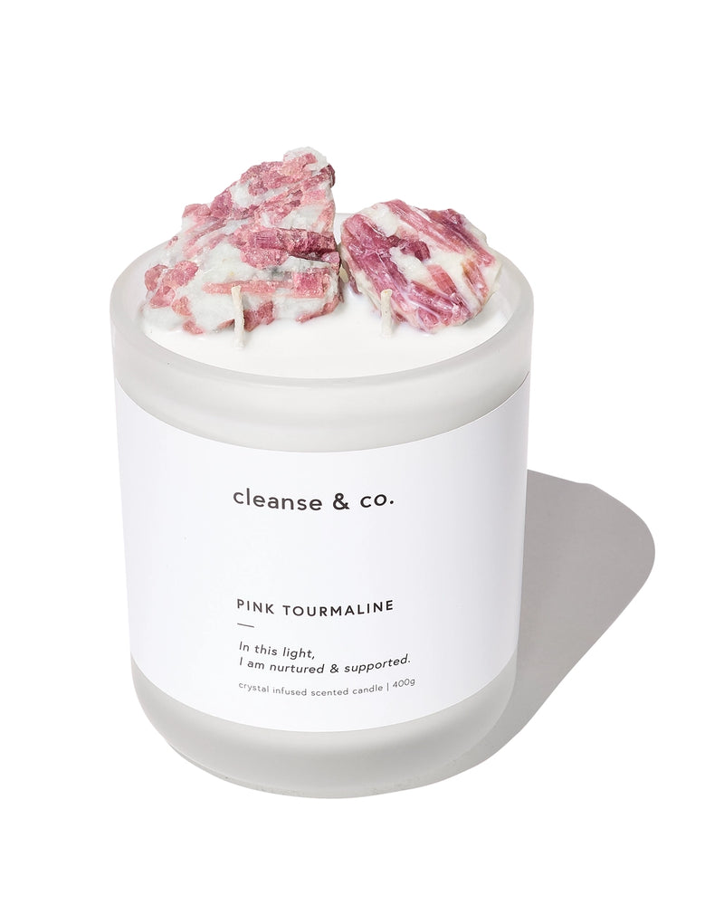 Candle - Pink Tourmaline | Nurtured & Supported