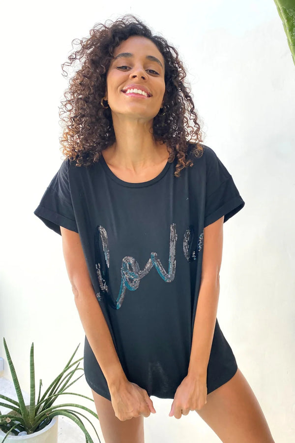 The Lovely Tee - Back & Black