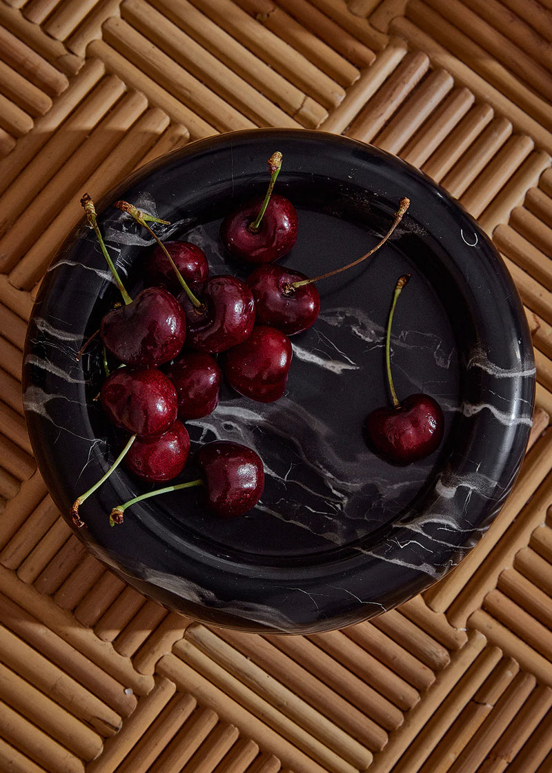Halo Marble Tray - Black