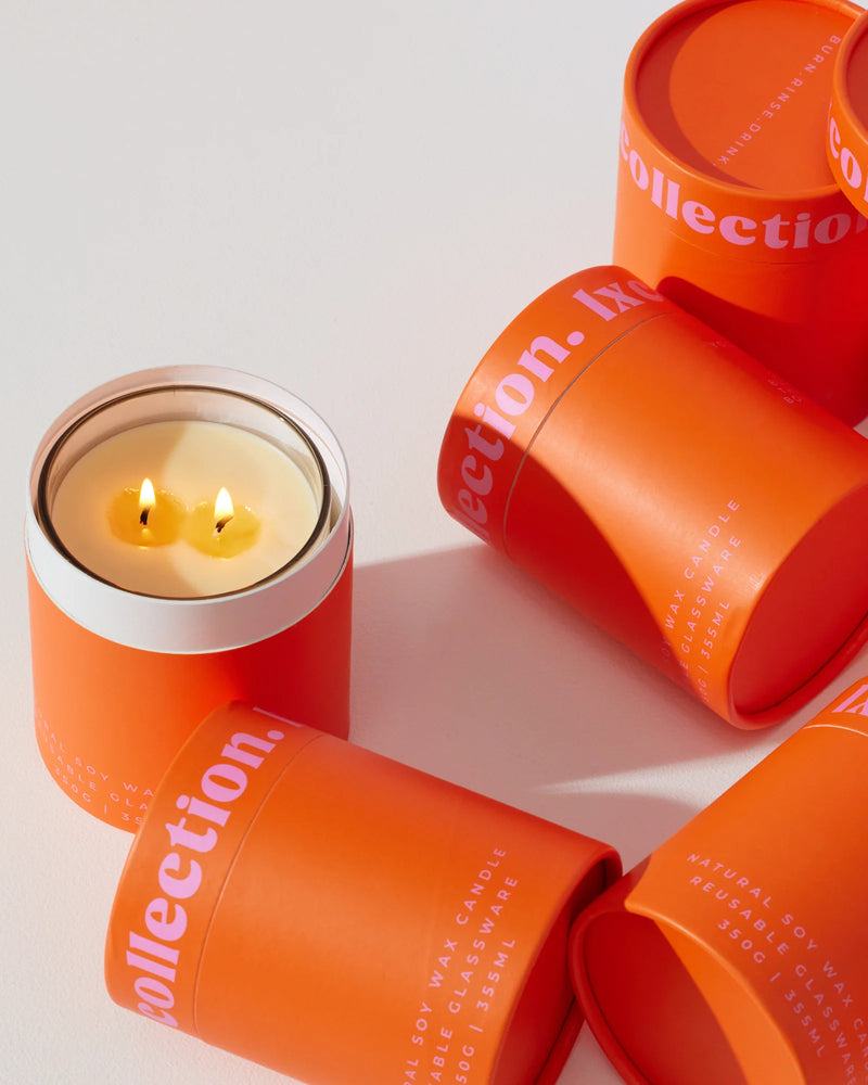 tobacco leaf and amber candle Pipeweed | Honey & Soy Wood create a delightful atmosphere Tobacco Leaf & Amber Scented