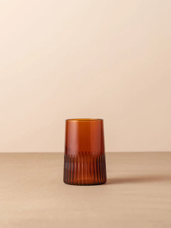 Kairos Water Glass (Set of 2) - Dark Amber