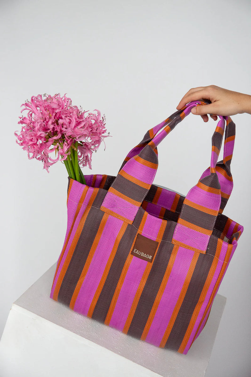 Tote - Fuchsia & Chocolate