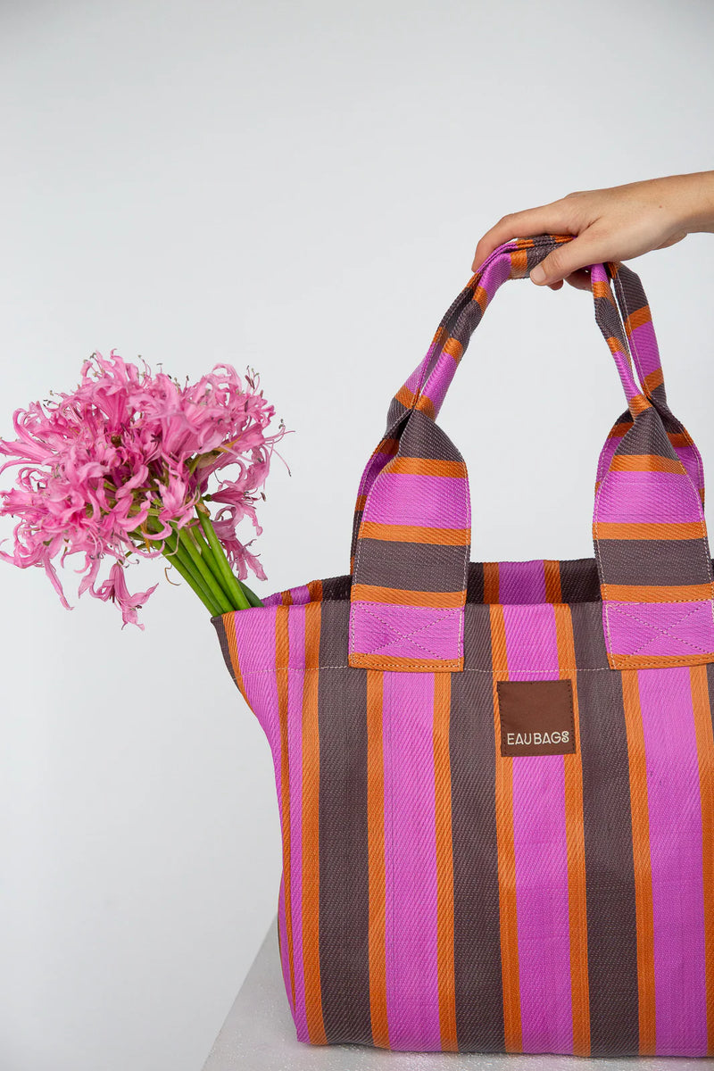 Tote - Fuchsia & Chocolate