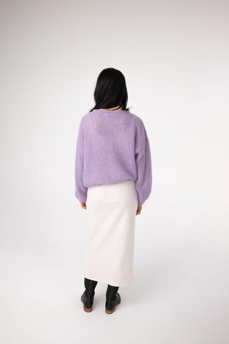 Gaia Crop Jumper - Lilac