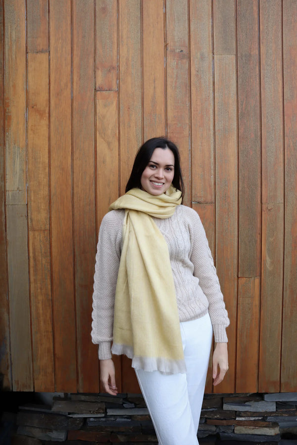 Classic Alpaca Scarf - Butter