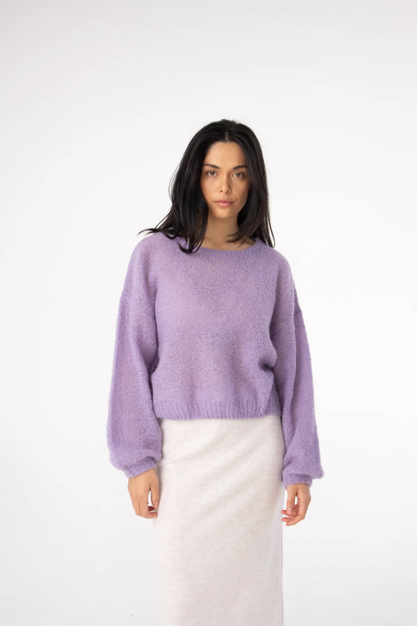 Gaia Crop Jumper - Lilac