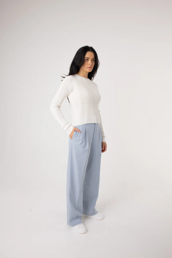 Nala Long Sleeve Top - Ivory
