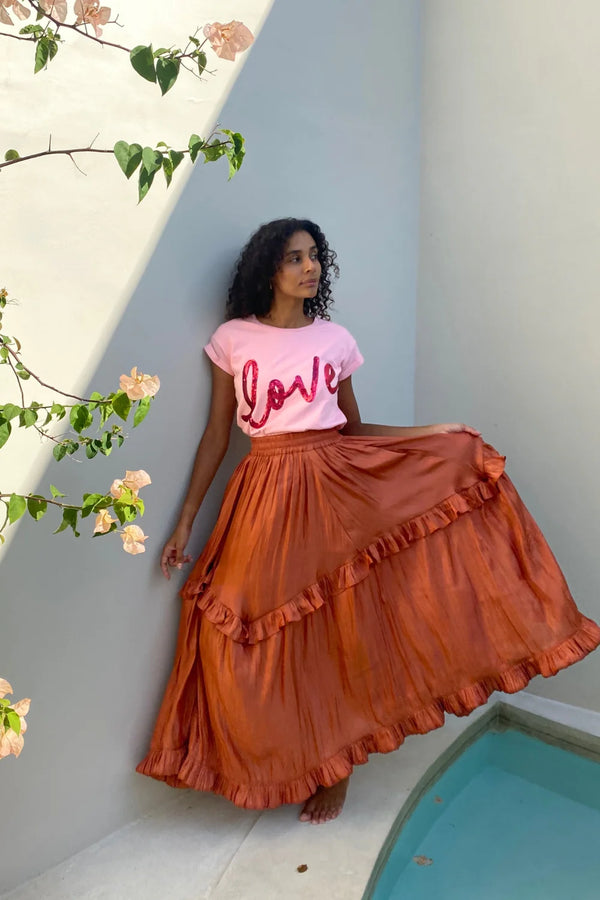 The Lovely Tee - Pink & Red