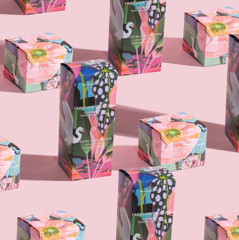 Candle Freshwater Pearl - Cloudburst Mist, Tahitian Lime & Jasmine