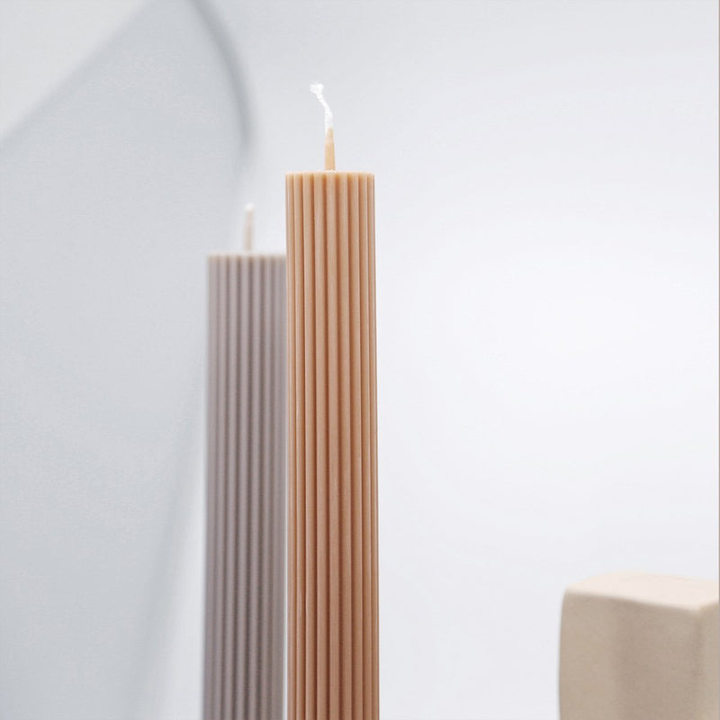 Column Pillar Candle (2 Pack) - Honey