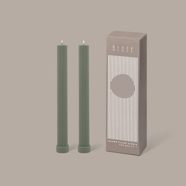 Column Pillar Candle (2 Pack) - Eucalyptus