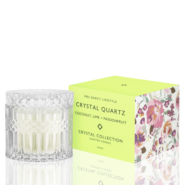 Candle Crystal Quartz - Coconut, Lime & Passionfruit