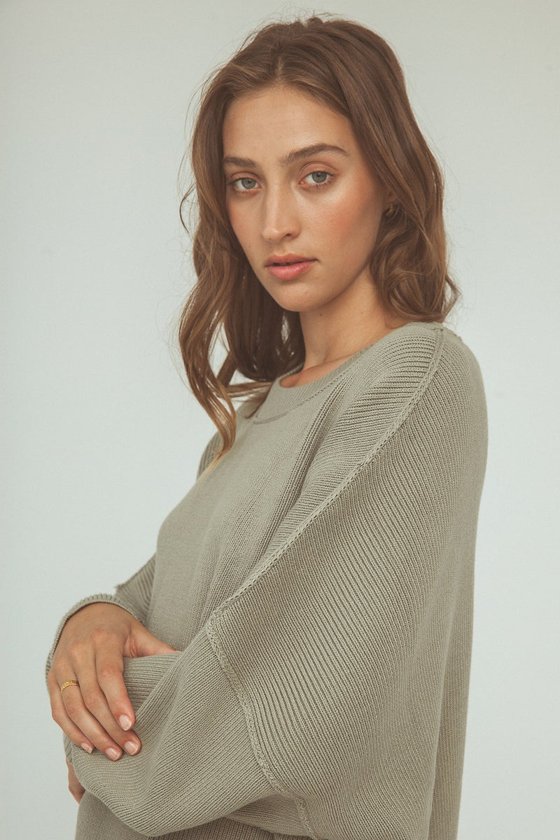Arcaa Harper Organic Knit Sweater - Sage