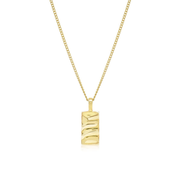 Isla Rectangle Necklace - Gold
