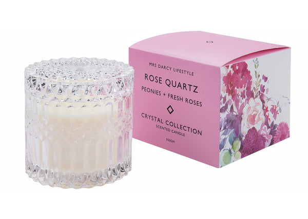 Candle Rose Quartz - Peonies & Fresh Roses