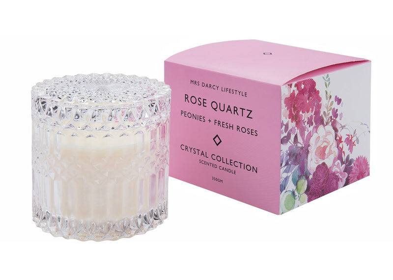 Candle Rose Quartz - Peonies & Fresh Roses